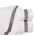 PIERRE CARDIN Ręcznik TOM w kolorze kremowym, z żakardową bordiurą - 70 x 140 cm - kremowy 1