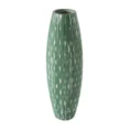 Dekoracyjny wazon AGATA - ∅ 13 cm, wysokość 40 cm - zielony 1