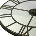 Dekoracyjny zegar ścienny w stylu vintage z metalu i szkła - 50 x 5 x 50 cm - czarny 8
