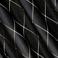 PIERRE CARDIN Zasłona MARGO z francuskiego welwetu zdobiona haftem w romby - 140 x 250 cm - czarny 12
