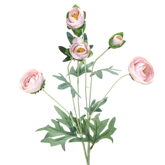JASKIER - PEŁNIK, kwiat sztuczny dekoracyjny - ∅ 5 x 81 cm - jasnoróżowy