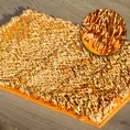 Dywanik SHAGGY z długimi ozdobnymi frędzlami - 75 x 150 cm - pomarańczowy 3