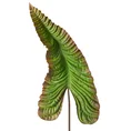 DUŻY OZDOBNY LIŚĆ BOTANICZNY, kwiat sztuczny dekoracyjny z silikonu - 107 cm - zielony 1
