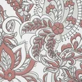 Komplet pościeli z wysokogatunkowej satyny bawełnianej z motywem roślinnych ornamentów - 220 x 200 cm - biały 4