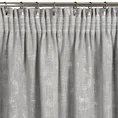 Zasłona gotowa INES z dodatkiem lnu w stylu eko - 140 x 270 cm - srebrny 8