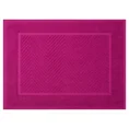REINA LINE Dywanik łazienkowy z bawełny frotte zdobiony wzorem w zygzaki - 50 x 70 cm - amarantowy 2
