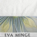 EVA MINGE Ręcznik ALEXIS z puszystej bawełny z bordiurą zdobioną designerskim nadrukiem - 70 x 140 cm - biały 2