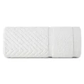 REINA LINE Ręcznik z bawełny zdobiony wzorem w zygzaki z gładką bordiurą - 30 x 50 cm - biały 3