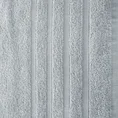 Ręcznik klasyczny podkreślony żakardową bordiurą w pasy - 50 x 90 cm - srebrny 2