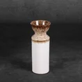 Wazon ceramiczny ERINA dwukolorowy - ∅ 8 x 20 cm - biały 1