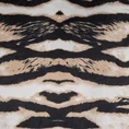 EWA MINGE Zasłona KELIS z miękkiego welwetu zdobiona pasem z motywem zwierzęcym - 140 x 250 cm - czarny 6