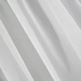 Firana gotowa krótka z gładkiego woalu asymetryczna  - 400 x 145 cm - kremowy 3