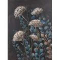 Obraz HERBS kolaż na płótnie z polnymi ziołami - 60 x 80 cm - czarny 1