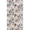 Zasłona ADELINE  z lekkiej mikrofibry zdobiona malarskim nadrukiem w barwne liście - 140 x 270 cm - biały 9