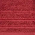 Ręcznik VITO z bawełny podkreślony żakardowymi paskami - 50 x 90 cm - ceglasty 2