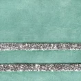 Bieżnik welwetowy zdobiony cyrkoniami - 35 x 180 cm - miętowy 2
