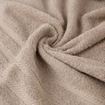 Ręcznik VITO z bawełny podkreślony żakardowymi paskami - 50 x 90 cm - beżowy 5