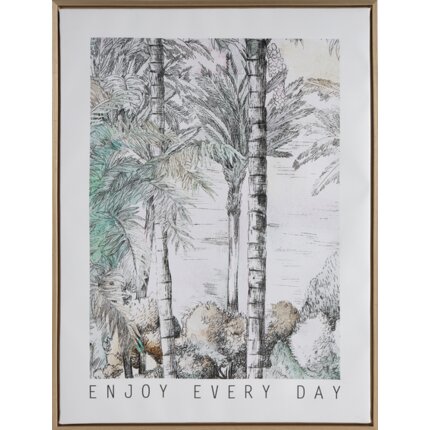 Obraz nadruk na płótnie oprawiony w ramę 45 x 60 x 2.5 cm szary,beżowy | Eurofirany