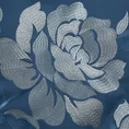 EUROFIRANY PREMIUM pościel HAFT  z satyny bawełnianej zdobiona haftowanymi kwiatami - 220 x 200 cm - granatowy 4