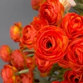 PEŁNIK - JASKIER kwiat sztuczny dekoracyjny - dł. 60 cm śr. kwiat 5 cm - pomarańczowy 2