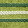 EUROFIRANY CLASSIC Ręcznik bawełniany GRACJA z ozdobną bordiurą w pasy - 70 x 140 cm - jasnozielony 2
