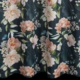 Zasłona gotowa MARILA z tkaniny typu oxford zdobiona nadrukiem róż - 140 x 270 cm - czarny 3