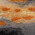Obraz FLASH abstrakcyjny ręcznie malowany na płótnie - 100 x 100 cm - stalowy 2