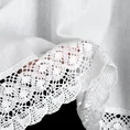 Zazdrostka ROSE z matowej tkaniny z koronką 30x150 cm - 150 x 30 cm - biały 2