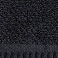 Ręcznik MABEL z kontrastującym obszyciem na krawędzi - 70 x 140 cm - czarny 2