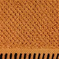 Ręcznik MABEL z kontrastującym obszyciem na krawędzi - 50 x 90 cm - pomarańczowy 2