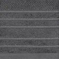 Ręcznik z welurową bordiurą przetykaną błyszczącą nicią - 30 x 50 cm - grafitowy 2