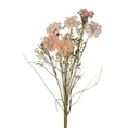 Sztuczny kwiat dekoracyjny o płatkach z jedwabistej tkaniny - 64 cm - pomarańczowy 1