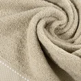 Ręcznik DAISY z bordiurą podkreśloną kontrastującym stebnowaniem - 30 x 50 cm - beżowy 5
