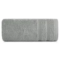 Ręcznik ALINE klasyczny z bordiurą w formie tkanych paseczków - 30 x 50 cm - srebrny 3