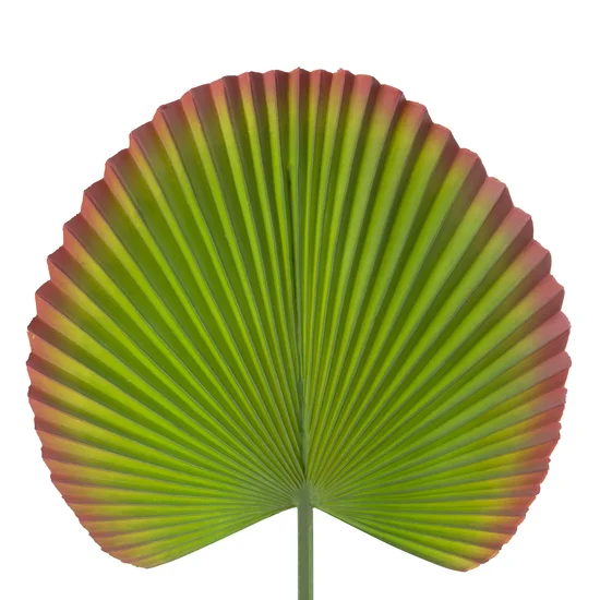 LIŚĆ DUŻY OZDOBNY BOTANICZNY, kwiat sztuczny dekoracyjny z silikonu - 55 cm - zielony