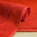 Dywanik łazienkowy CALEB z bawełny frotte, dobrze chłonący wodę - 50 x 70 cm - pomarańczowy 1