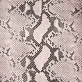 EUROFIRANY NOVA Komplet pościeli  SNAKE z wysokogatunkowej satyny bawełnianej z nadrukiem wężowej skóry - 220 x 200 cm - jasnoróżowy 2