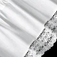 Zazdrostka ROSE z matowej tkaniny z koronką 30x150 cm - 150 x 30 cm - biały 7