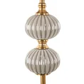 Lampa stojąca SUZI dekoracyjna z welwetowym abażurem - ∅ 46 x 174 cm - srebrny 4