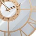 Dekoracyjny zegar ścienny w stylu vintage ze szklaną tarczą - 60 x 5 x 60 cm - złoty 5