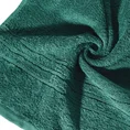 Ręcznik klasyczny z bordiurą podkreśloną delikatnymi paskami - 70 x 140 cm - butelkowy zielony 5