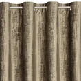 Zasłona MARSALA z miękkiej welwetowej tkaniny zdobiona przecieranym szampańskim nadrukiem - 140 x 250 cm - brązowy 6