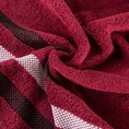 EUROFIRANY CLASSIC Ręcznik bawełniany GRACJA z ozdobną bordiurą w pasy - 70 x 140 cm - czerwony 5