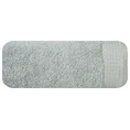 Ręcznik z bordiurą podkreśloną groszkami z błyszczącą lureksową nicią - 70 x 140 cm - popielaty 3