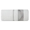 EUROFIRANY CLASSIC Ręcznik SYLWIA 2 z żakardową bordiurą z falującym wzorem - 50 x 90 cm - biały 3