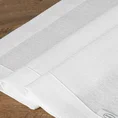 Bieżnik STELLA 2 z tkaniny przypominającej płótno z podwójną listwą na brzegach - 40 x 200 cm - biały 9