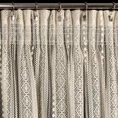 Zasłona ADORA w stylu boho ażurowa zdobiona subtelnymi chwostami - 140 x 270 cm - naturalny 10