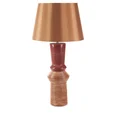 Dwukolorowa lampa ELDA z podstawą z glinki ceramicznej - ∅ 35 x 75 cm - ceglasty 5