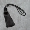 Dekoracyjny sznur do upięć z chwostem - 81 cm - czarny 1