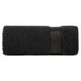 Ręcznik z ozdobną bordiurą z błyszczącą nicią - 30 x 50 CM - czarny 3